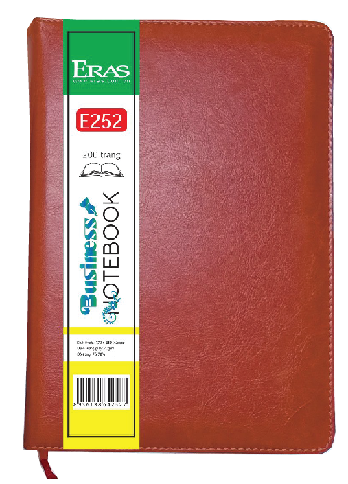 sổ da PU nâu E252 